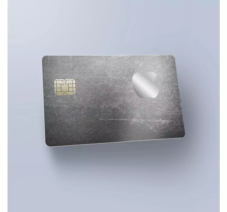 Kreditkarten Aufkleber Apple Grau - TenStickers