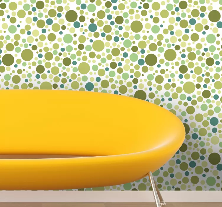 Grüne Kreise Wandtattoo - TenStickers