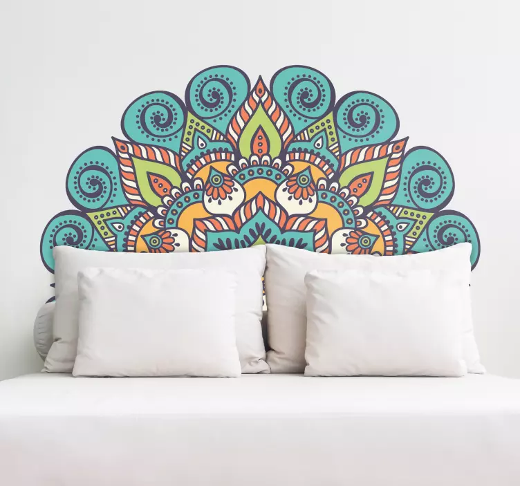 Wandtattoo Mandala für Schlafzimmer - TenStickers