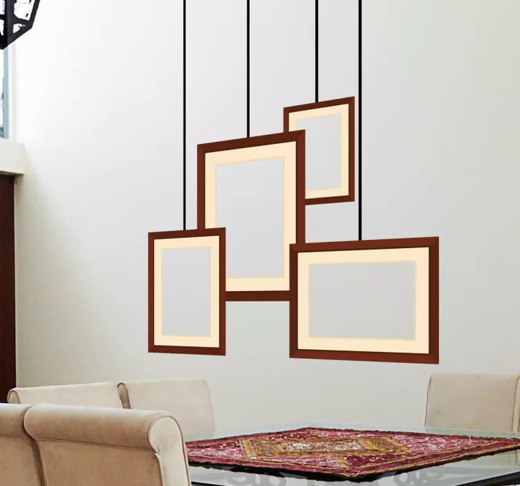 Hängende Bilderrahmen Aufkleber - TenStickers