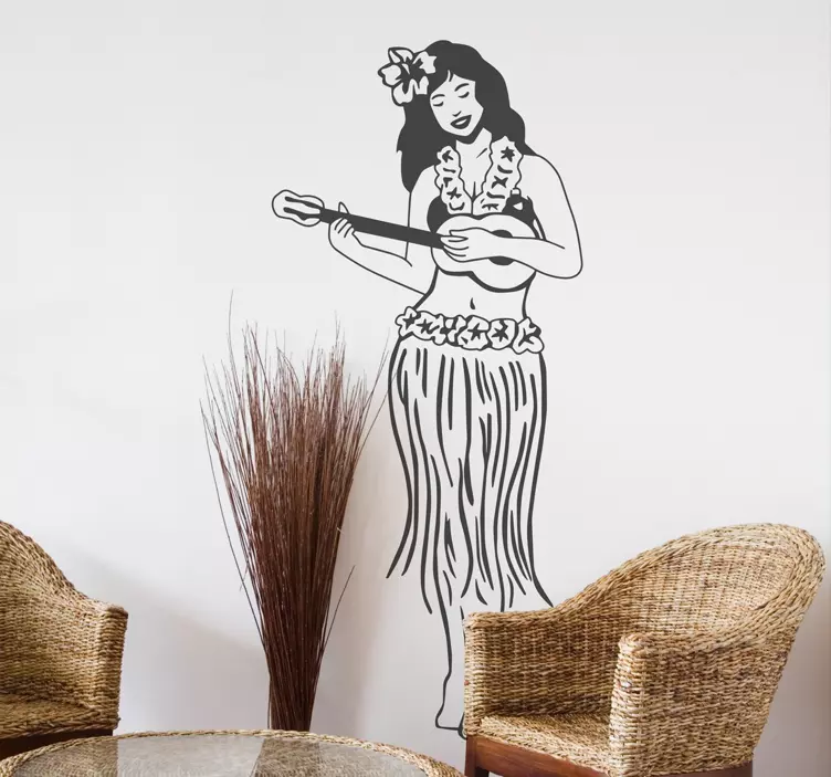 Hawaii Musiker Aufkleber - TenStickers