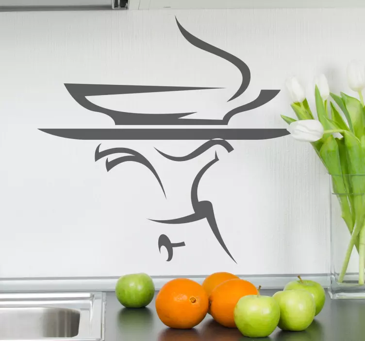 Heiße Suppe Wandtattoo Küche - TenStickers