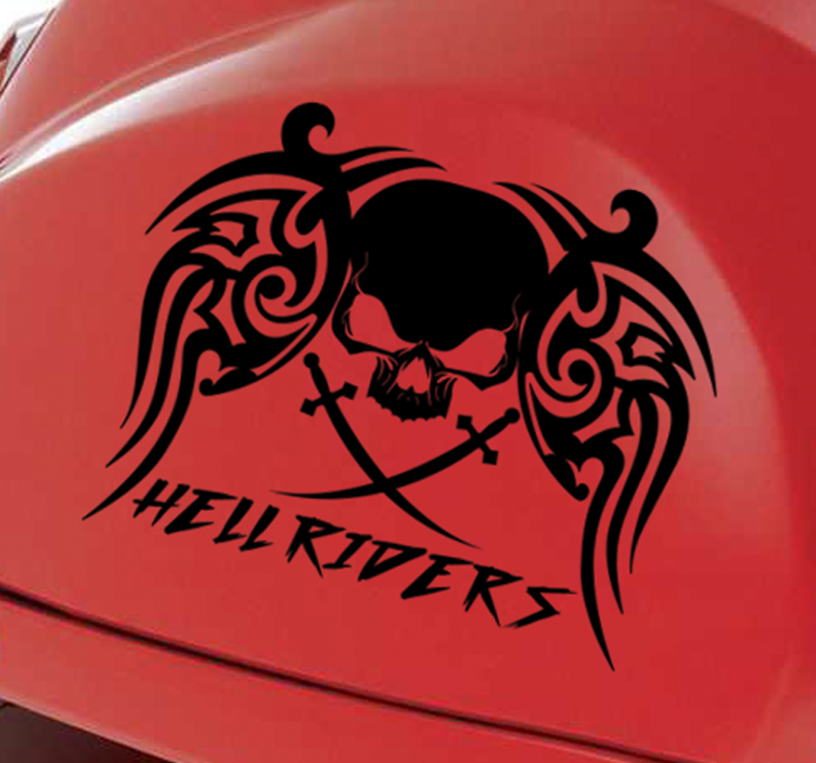 Hellriders Motorrad Aufkleber - TenStickers