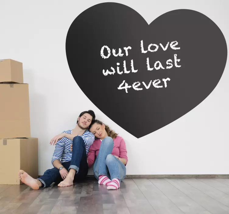 Herz Tafelfolie - TenStickers