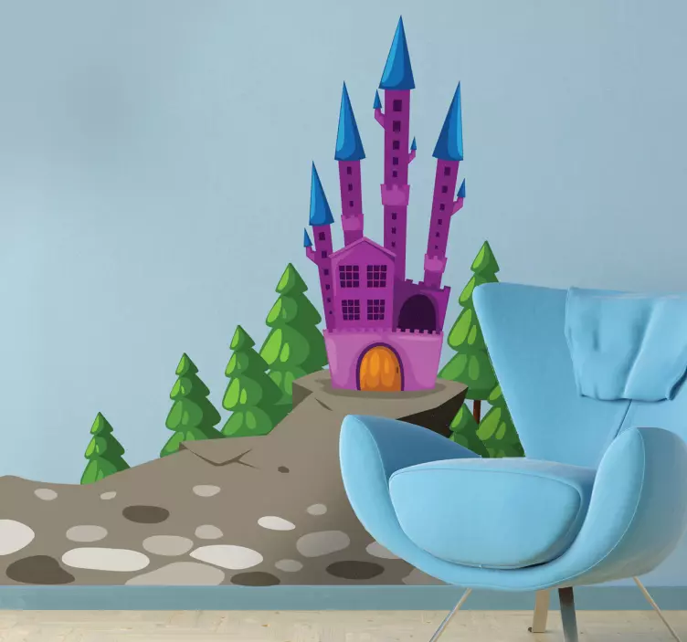 Hexenschloss Aufkleber - TenStickers