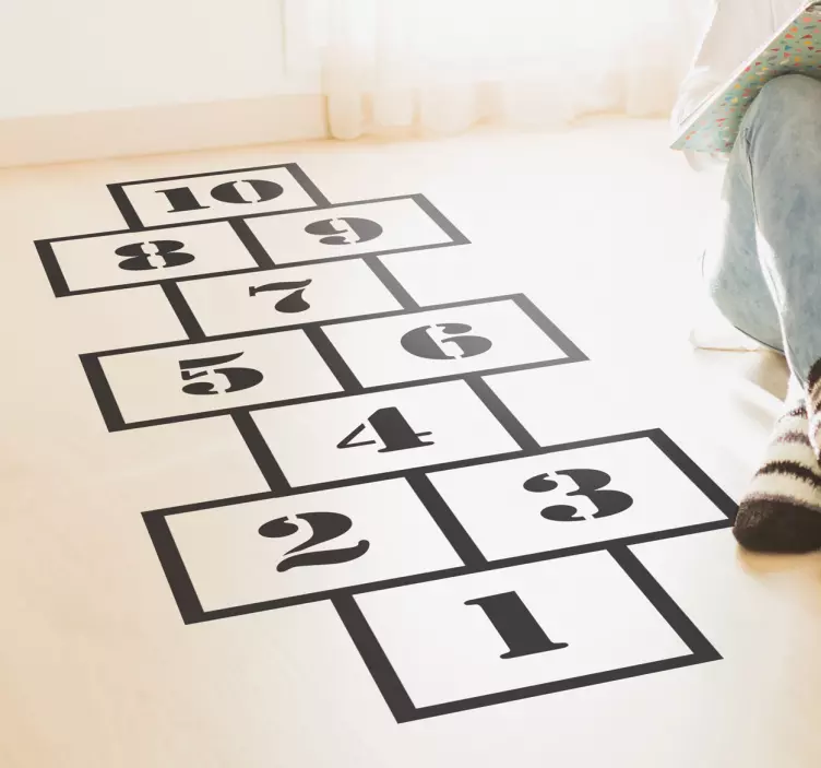 Bodenaufkleber Himmel und Hölle Spiel - TenStickers