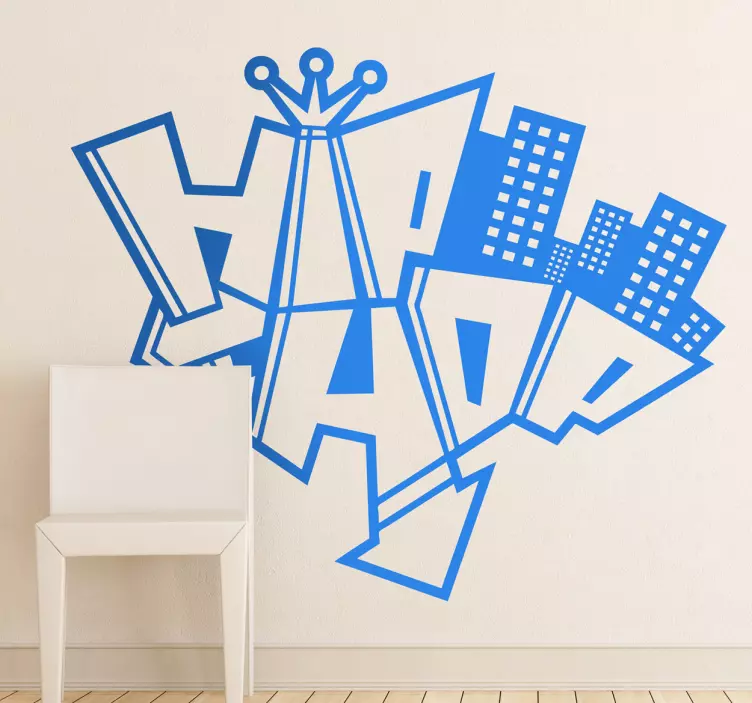Hip Hop Graffiti Aufkleber - TenStickers