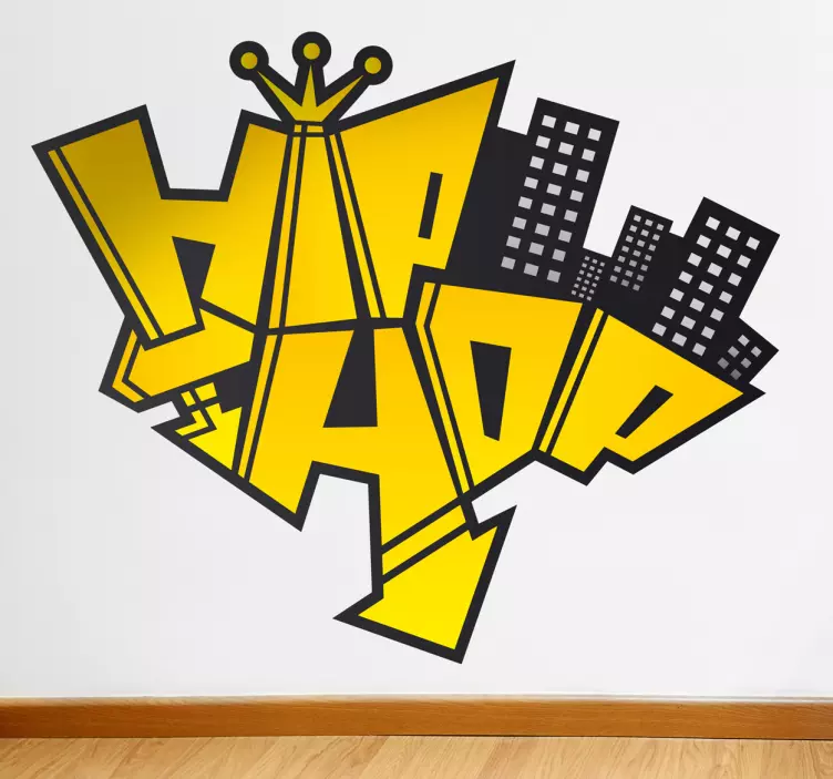 Hip hop Logo Aufkleber - TenStickers