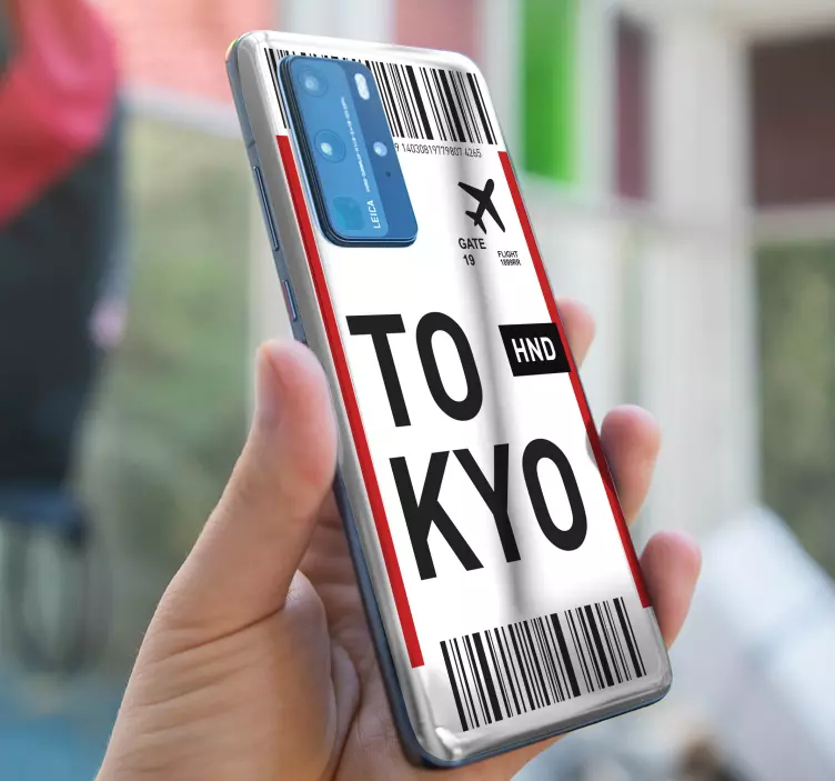 Huawei Sticker tokio-ticket-layout - TenStickers