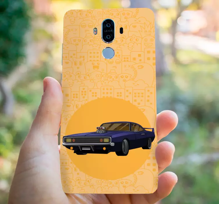 Huawei Sticker vintage-renndesign - TenStickers