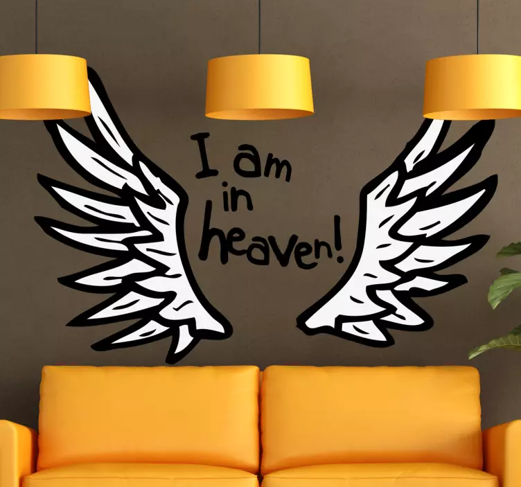 In Heaven Flügel Aufkleber - TenStickers