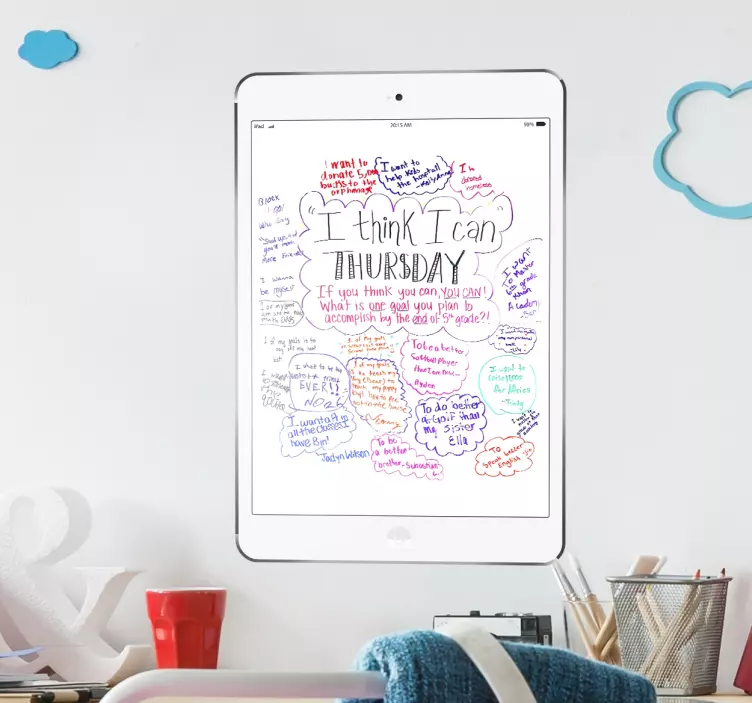 iPad Air Whiteboard Folie - TenStickers