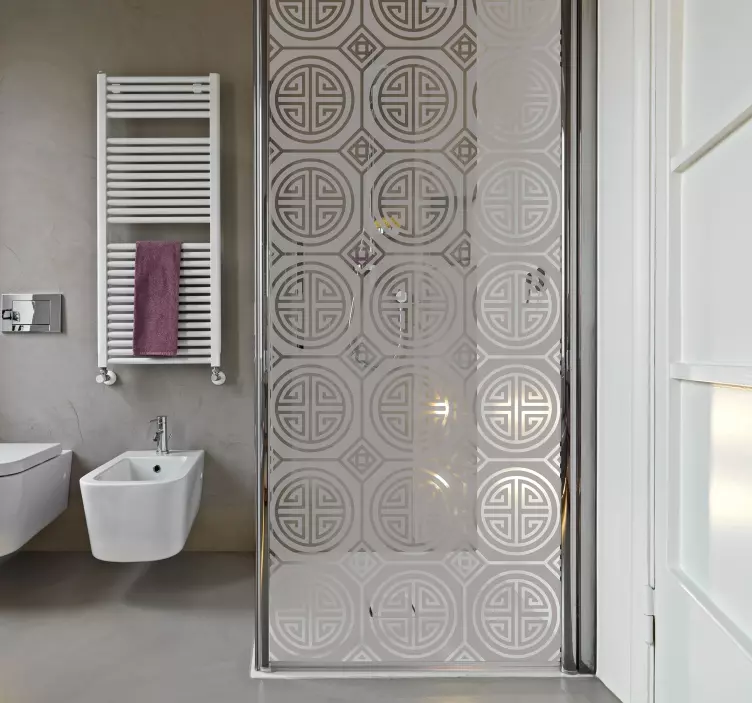 Japanischer Minimalismus Duschaufkleber - TenStickers