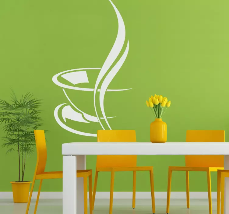 Kaffeetasse Aroma Aufkleber - TenStickers