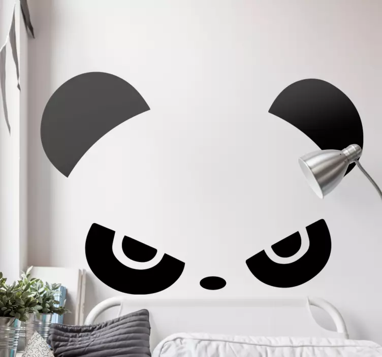 Katzen Sticker panda-gesichtsausdruck - TenStickers