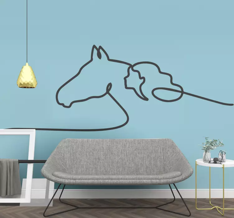 Aufkleber Wilde Tiere pferdesilhouette-design - TenStickers