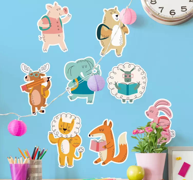Katzen Sticker verspielte tierfreunde - TenStickers