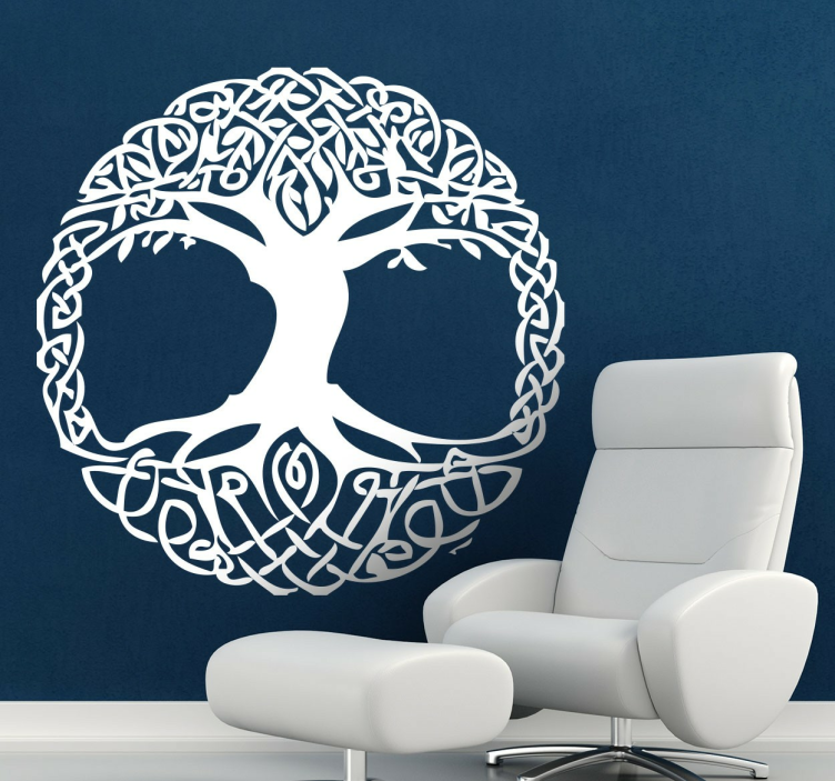 Wandtattoo Baum Wohnzimmer keltisch - TenStickers