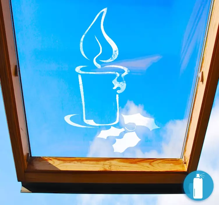 Kerze Sticker Spray - TenStickers