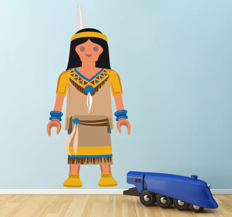 Kinder Aufkleber Playmobil Indianer - TenStickers