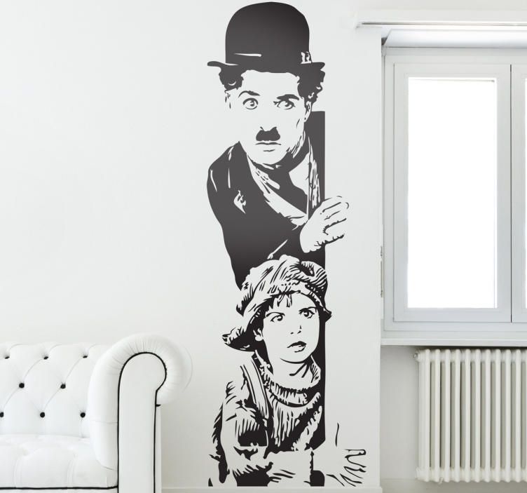 Kino Sticker vinilo decorativo chaplin el chico - TenStickers