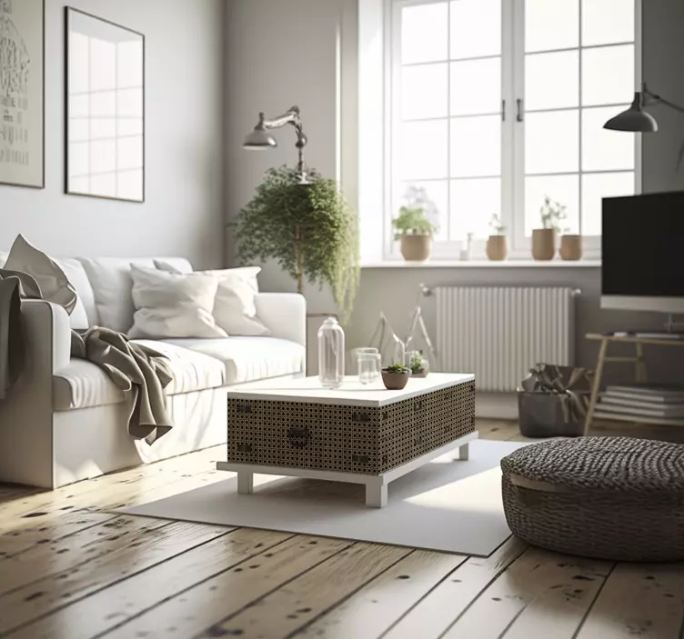 möbelfolie braune Körbe Design - TenStickers