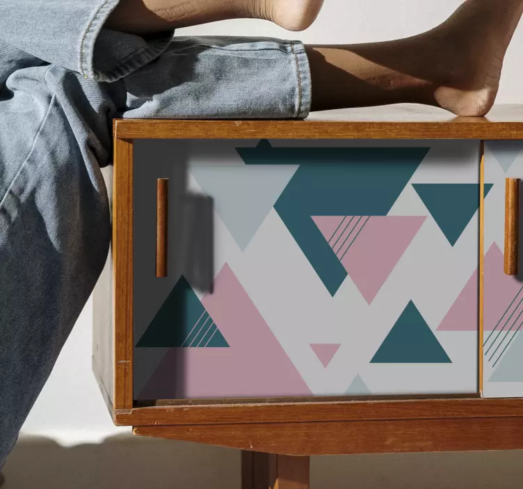 Klebefolie Möbel Dreieck Aufkleberdekorieren Design - TenStickers