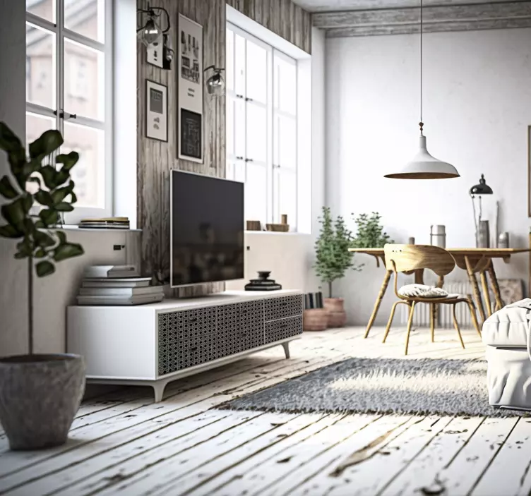 Möbelfolie grauer Käfig Look - TenStickers