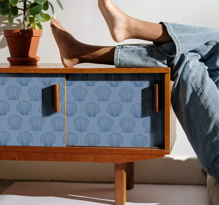 Klebefolie Möbel Muschelblau töne möbel - TenStickers