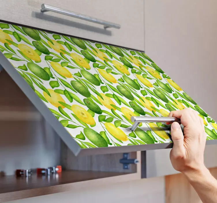 Klebefolie Möbel Zitronen und limetten - TenStickers