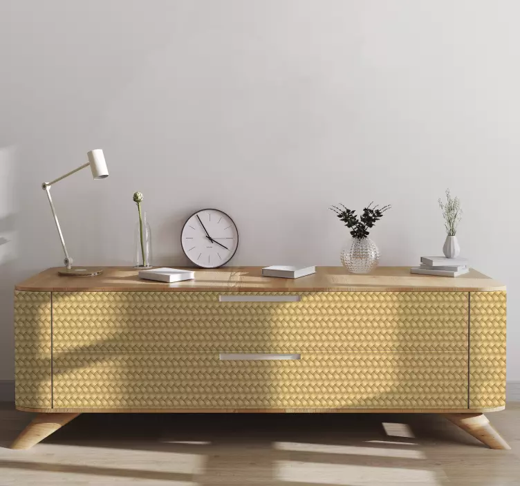 Klebefolie Möbel Geflochtenes Muster - TenStickers