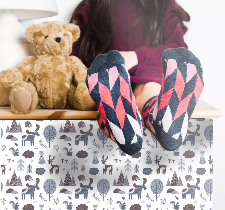 Möbelfolie Nordische Tierwelt - TenStickers