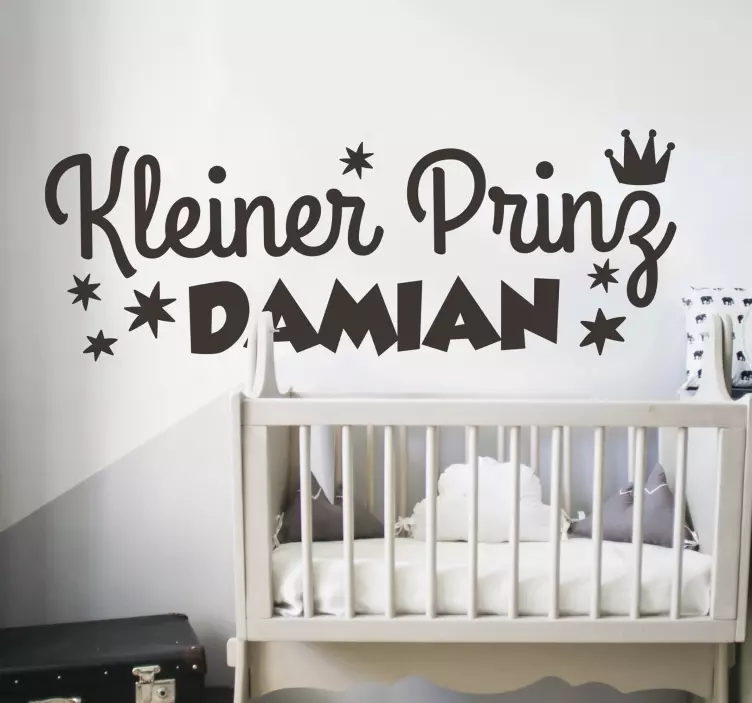 Kleiner prinz personalisierter aufkleber - TenStickers