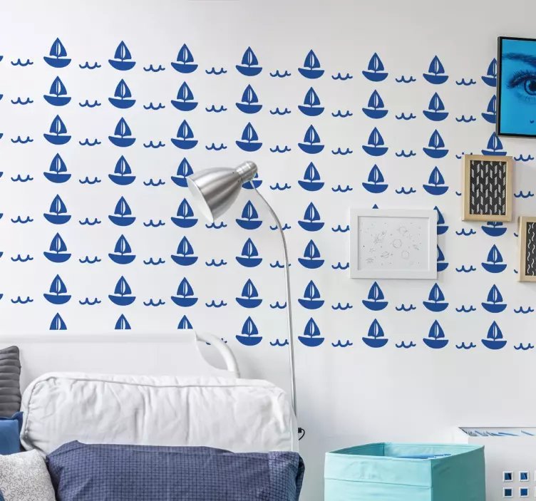 Kleines Segelboot Aufkleber - TenStickers