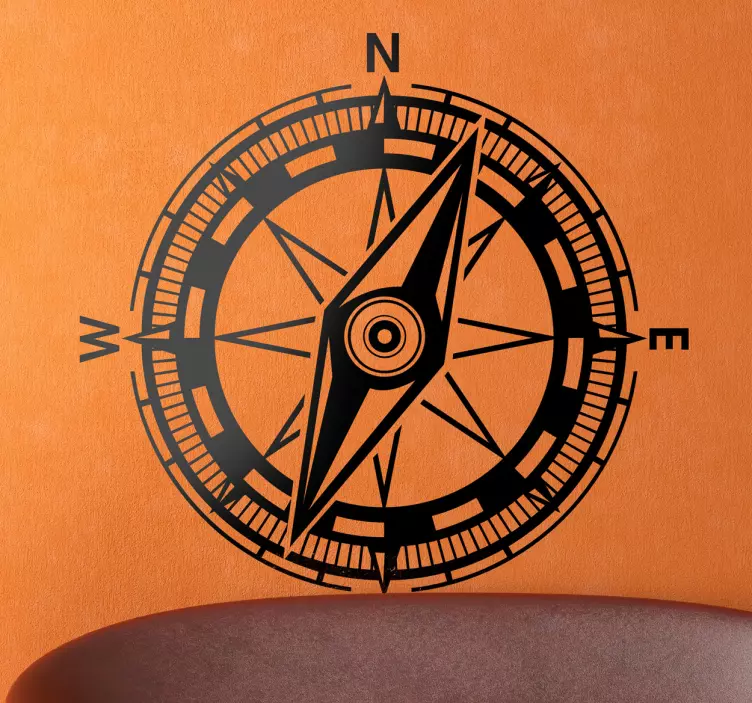 Kompass Wandaufkleber - TenStickers