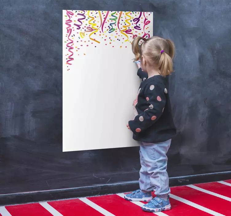 Konfetti Whiteboard Folie - TenStickers