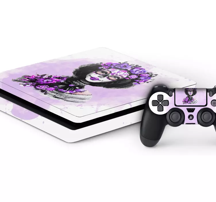 Konsolenkleber ps4 dia de los muertos - TenStickers