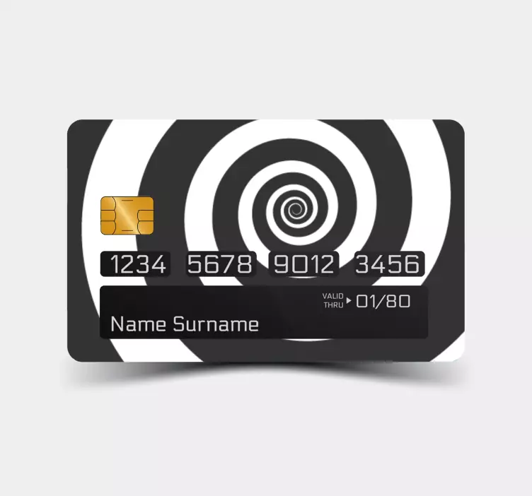 Kreditkarte Aufkleber spiralmuster-design - TenStickers