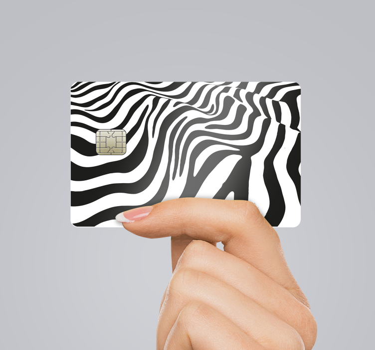 Kreditkarte Aufkleber zebra-druck-original - TenStickers