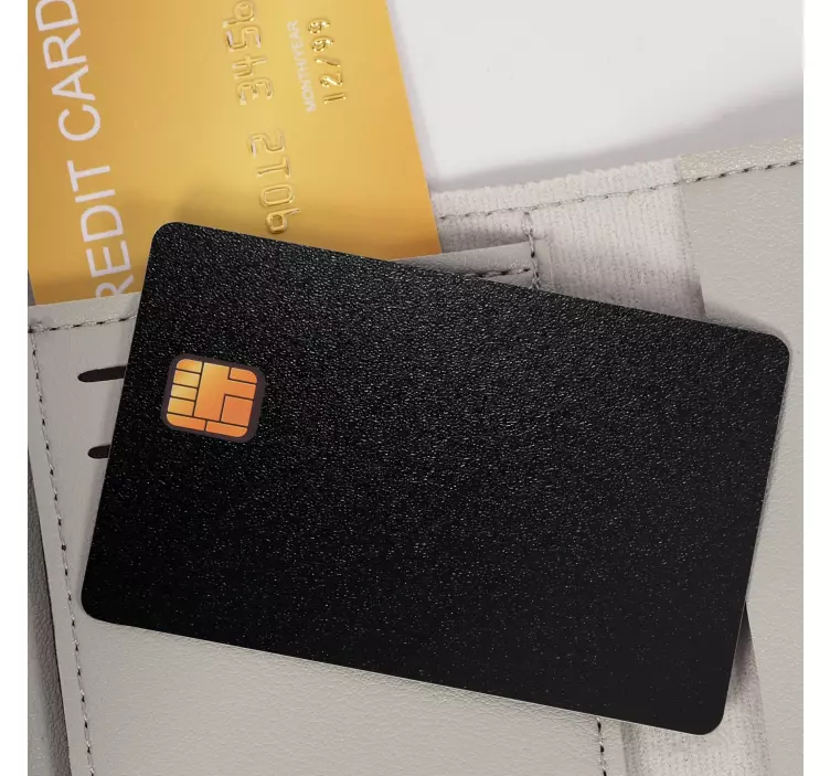 Kreditkarten Aufkleber moderne dunkle Textur - TenStickers