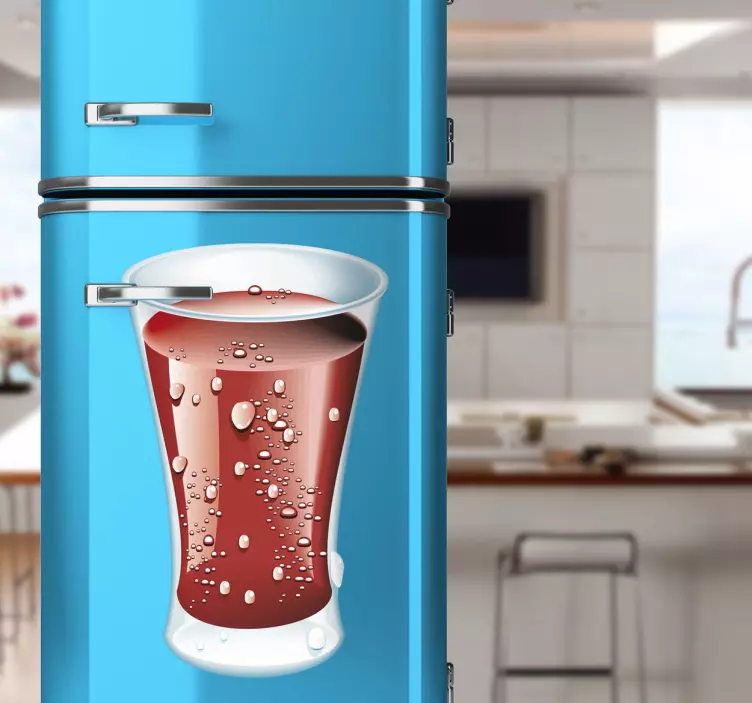Kühlschrank Aufkleber Cola - TenStickers