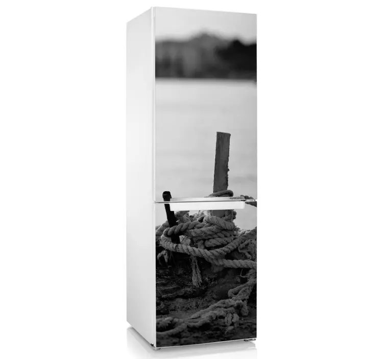 Kühlschrank Aufkleber Seil am See - TenStickers