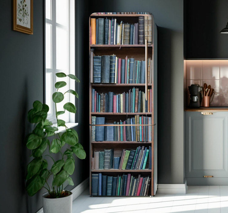 Kühlschrank Folie bibliotheksregale - TenStickers