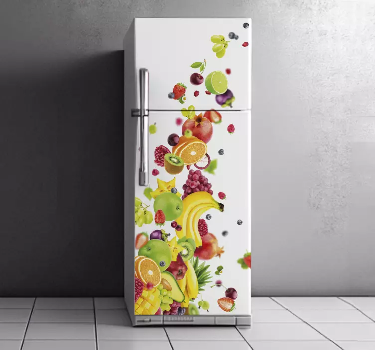 Kühlschrank Aufkleber vinyl-Früchte - TenStickers