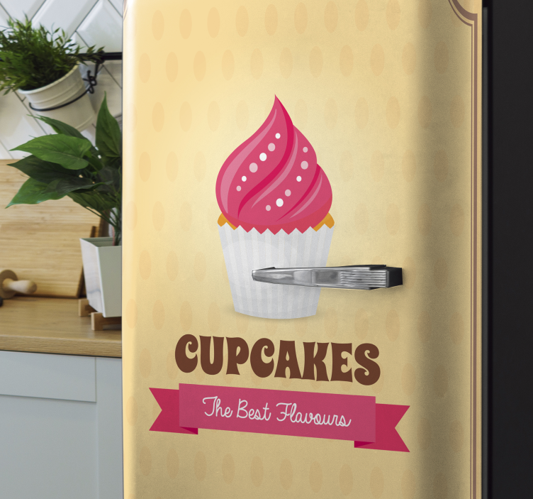 Kühlschrank Aufkleber Die besten aromen von cupcakes - TenStickers