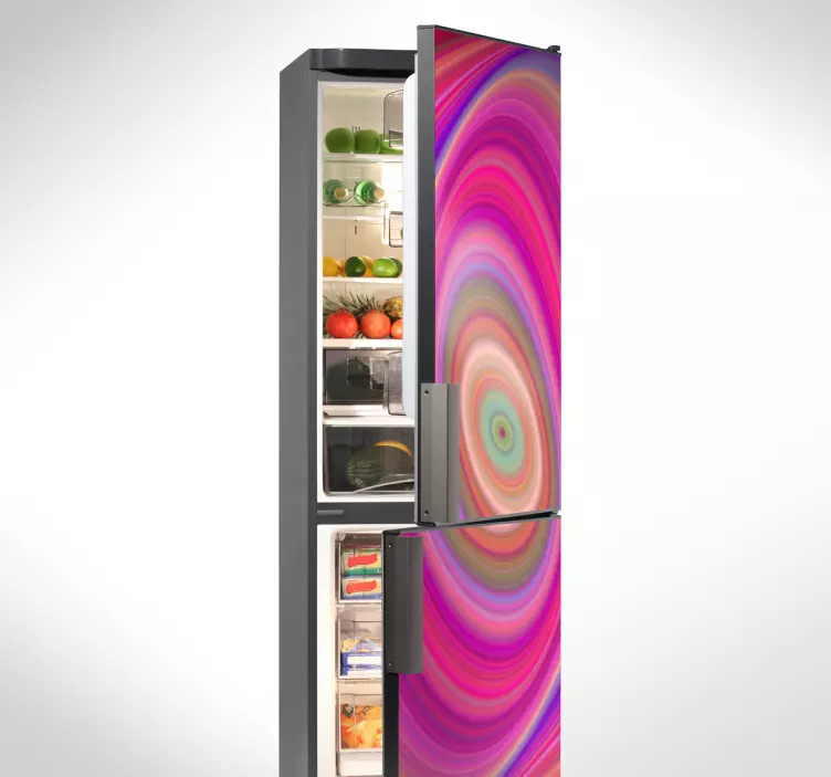 Kühlschrankaufkleber bunte Spirale - TenStickers