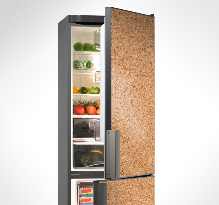 Kühlschrankaufkleber Korkoptik - TenStickers