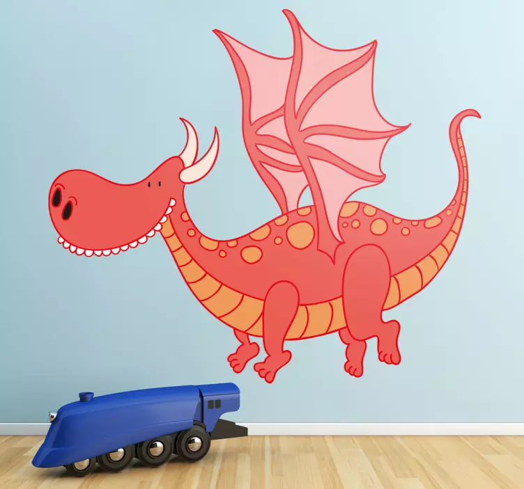 Lachender Drache Aufkleber - TenStickers