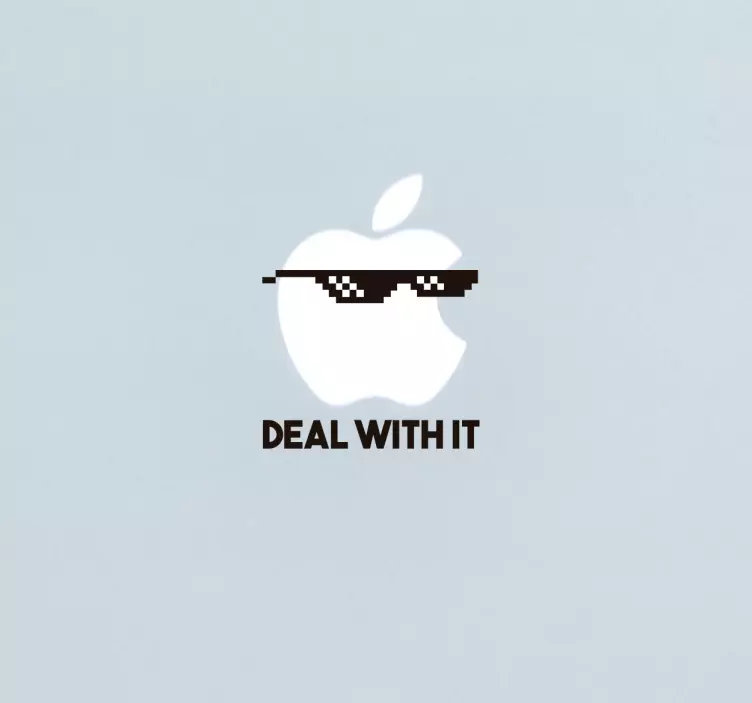 DEAL WITH IT MacBook Sticker - TenStickers