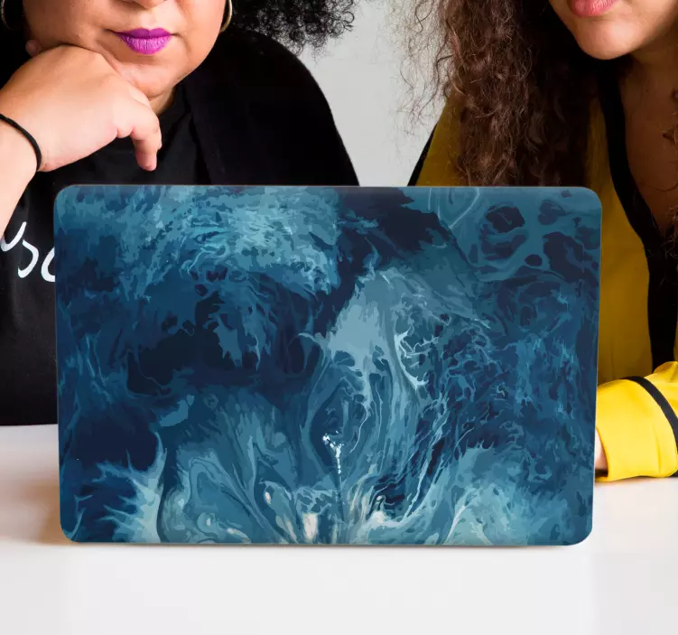 Laptop Aufkleber abstraktes flüssiges muster - TenStickers